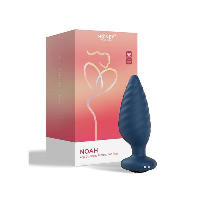Noah App-Controlled Rotating Butt Plug - Anal Vibrator Honey Play Box