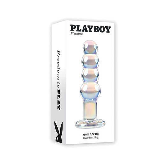 Playboy Pleasure Jewels Beads Glass Anal Plug Playboy