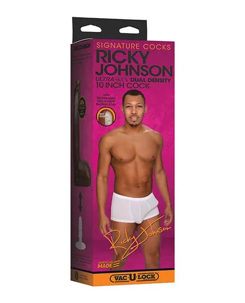Ricky Johnson Dildo with Vac-U-Lock Suction Cup - 10" Realistic Dildo Doc Johnson's