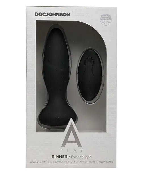 Rimmer Rechargeable Vibrating Silicone Anal Plug with Remote Doc Johnson's