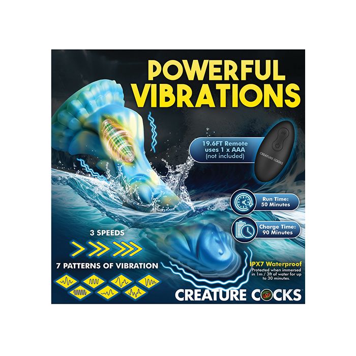 Sea Stallion Vibrating Dildo with Remote - Creature Dildo Creature Cocks