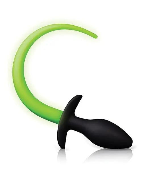 Shots Ouch Puppy Tail Plug - Glow in the Dark Shots