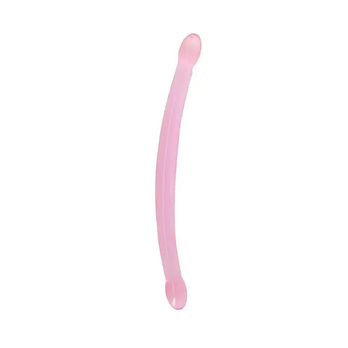 Shots RealRock Crystal Clear 17" Double Headed Dildo RealRock