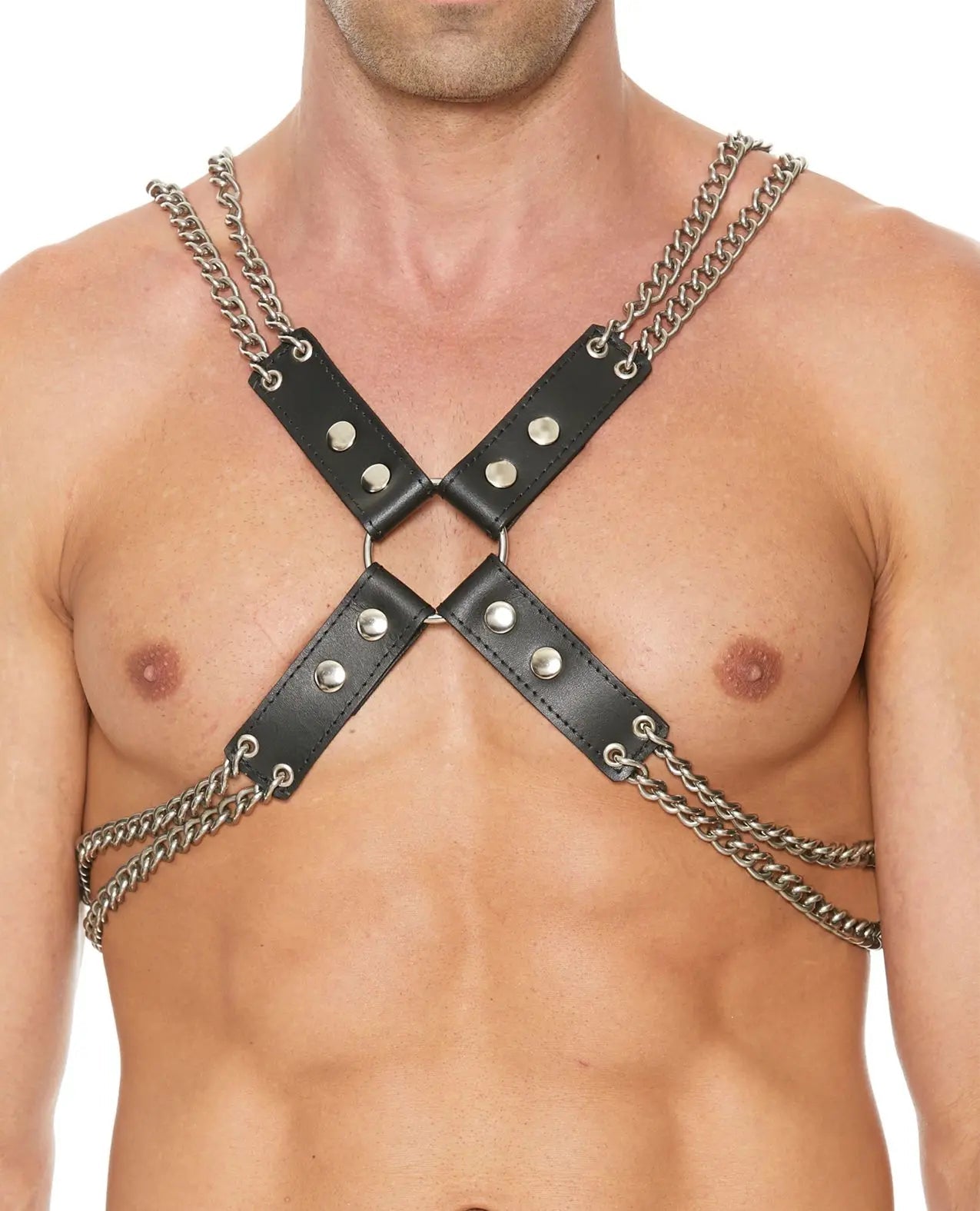 Shots Uomo Chain & Chain Harness SinSationes