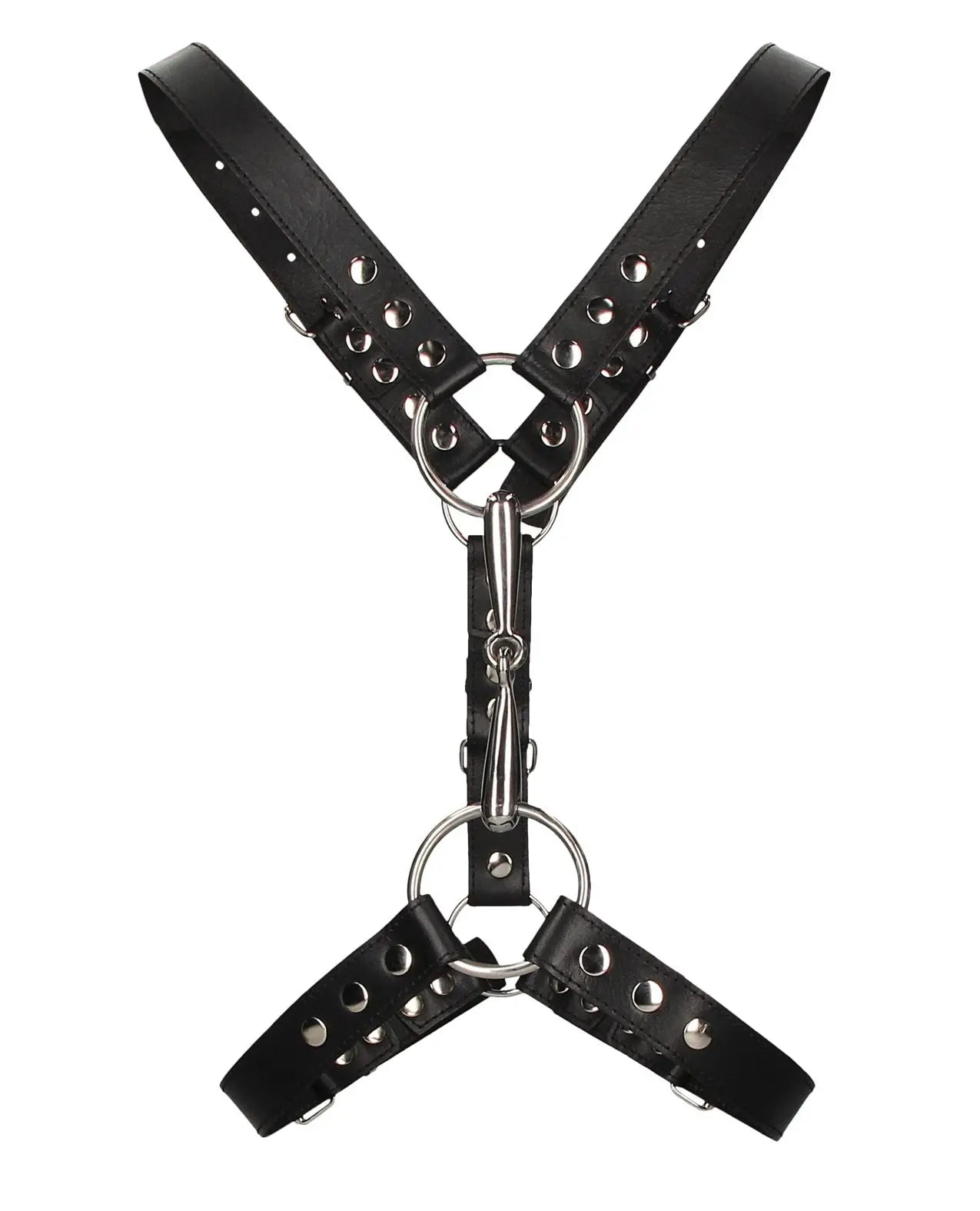 Shots Uomo Men's Harness with Metal Bit Shots