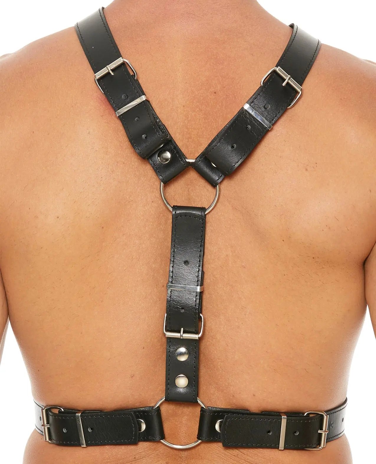 Shots Uomo Men's Harness with Metal Bit Shots