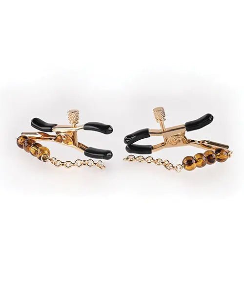 Sincerely Amber Beaded Nipple Clamps Sincerely
