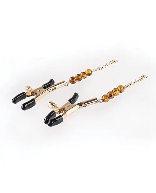 Sincerely Amber Beaded Nipple Clamps Sincerely