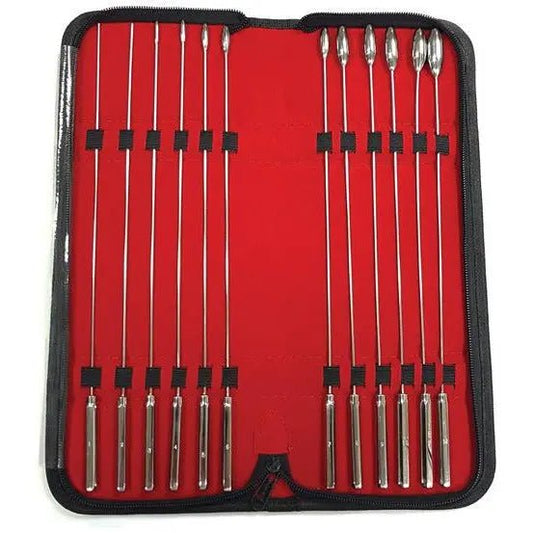 Stainless Steel Rosebud Dilator Set - Set of 12 Rouge