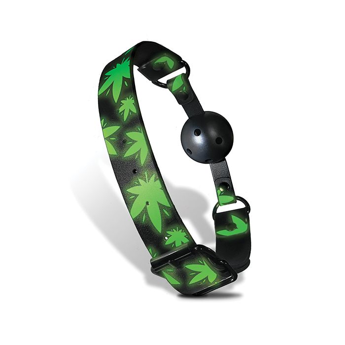 Stoner Vibes Glow in the Dark Breathable Ball Gag Stoner Vibes