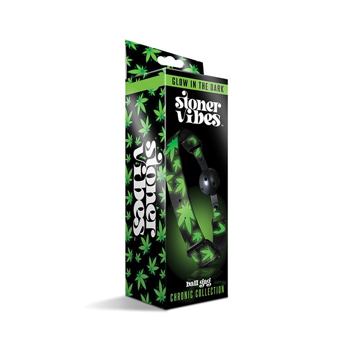 Stoner Vibes Glow in the Dark Breathable Ball Gag Stoner Vibes