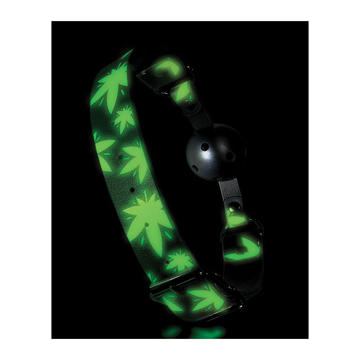 Stoner Vibes Glow in the Dark Breathable Ball Gag Stoner Vibes