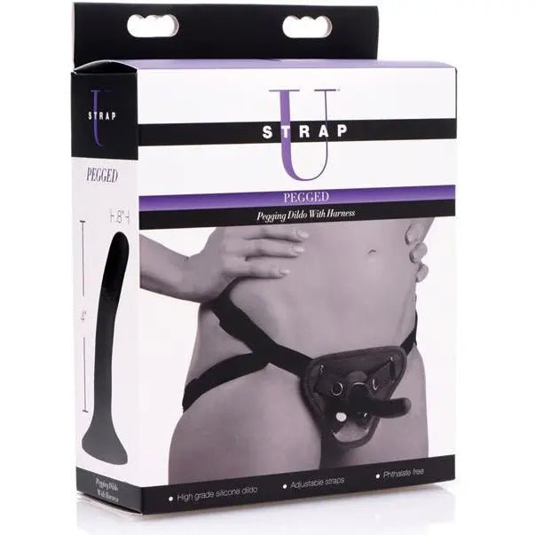 Strap U Pegged Pegging Dildo with Harness Strap U