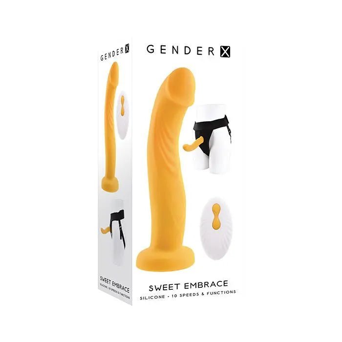 Sweet Embrace Vibrating Strap On Set with Dual Motors Gender X