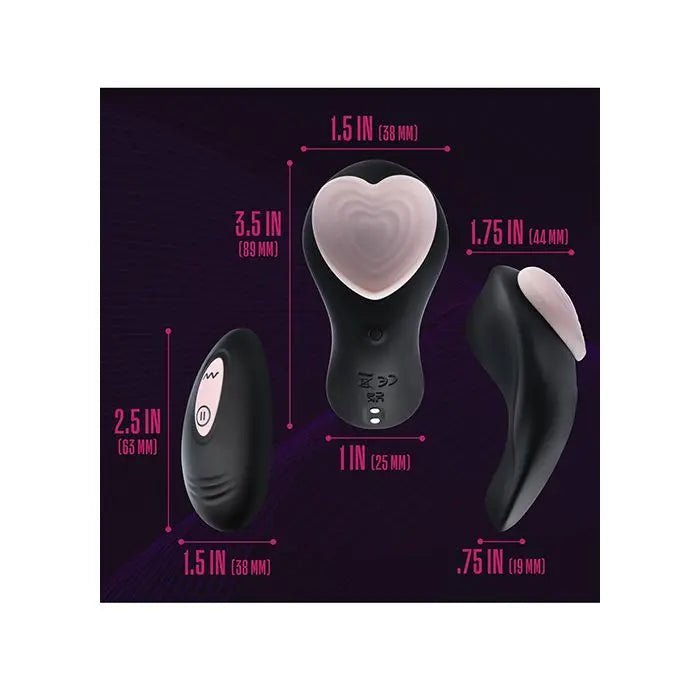 Temptasia Heartbeat Vibrating Panties with Remote Temtasia