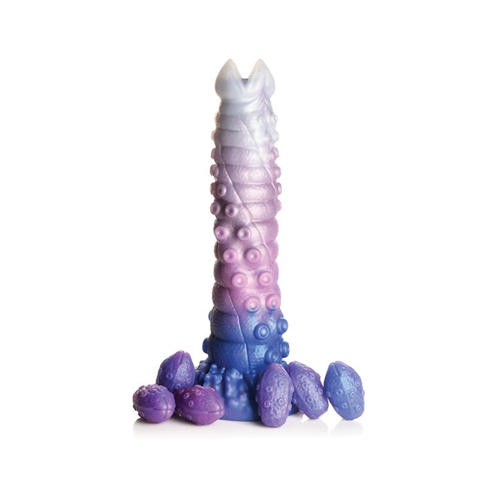 Tenta-Queen Silicone Dildo with Eggs - Fantasy Dildo Creature Cocks