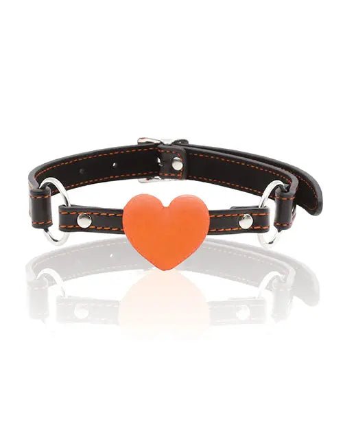 The 9's Orange is the New Black Silicone Heart Gag SinSationes
