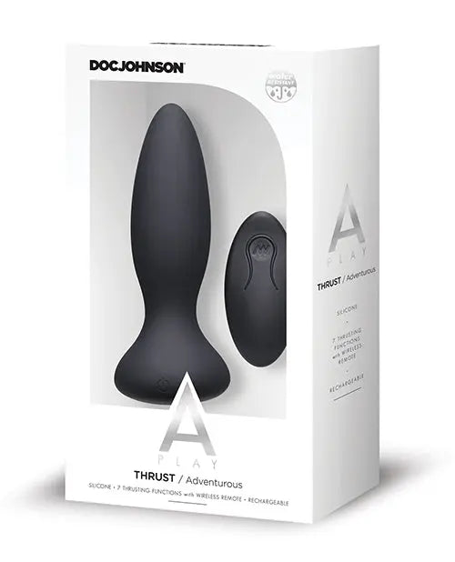 Thrust Rechargeable Vibrating Silicone Anal Plug with Remote Doc Johnson's