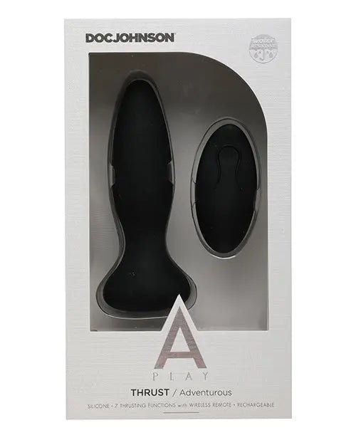 Thrust Rechargeable Vibrating Silicone Anal Plug with Remote Doc Johnson's