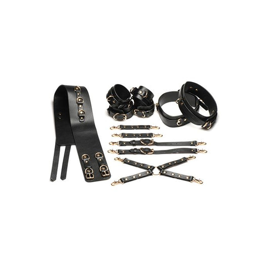 Tied Temptress Thigh Harness with Hog Tie Connector - BDSM Restraints Master Series