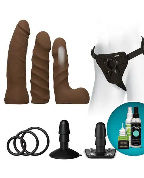 Vac-U-Lock Dual Density Strap On Starter Set - Lube Included Vac-U-Lock