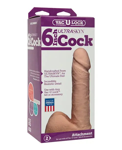 Vac-U-Lock Realistic dildo Ultraskyn Cock - Strap On compatible Dildo Vac-U-Lock