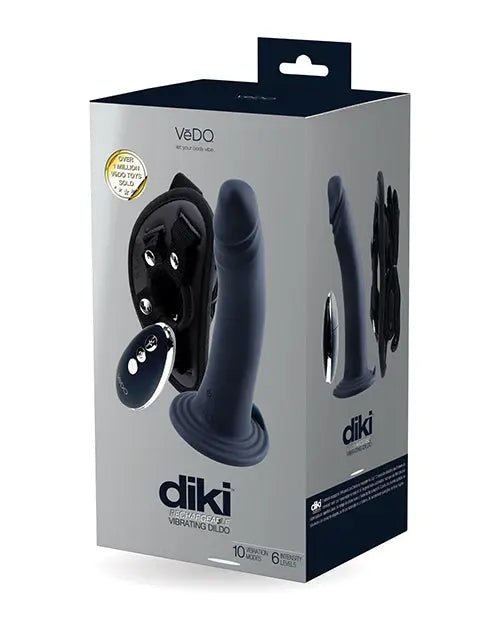 VeDo Diki Rechargeable Vibrating Dildo with Harness VeDO