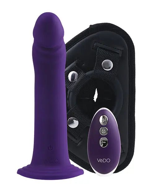 VeDo Diki Rechargeable Vibrating Dildo with Harness VeDO