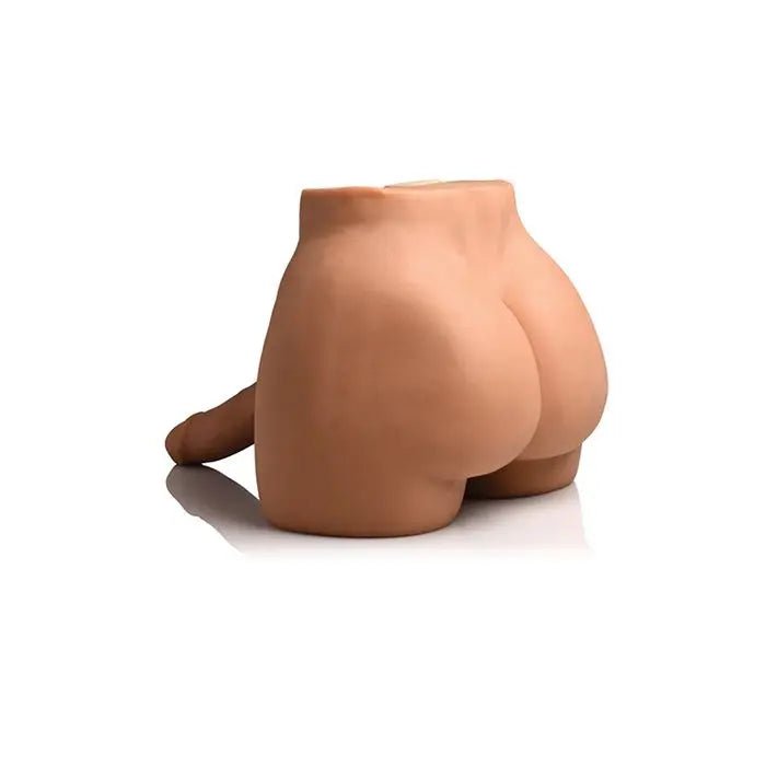 Vibrating Sex Doll with Squeezing Male Masturbator and Poseable Dildo Curve Toys