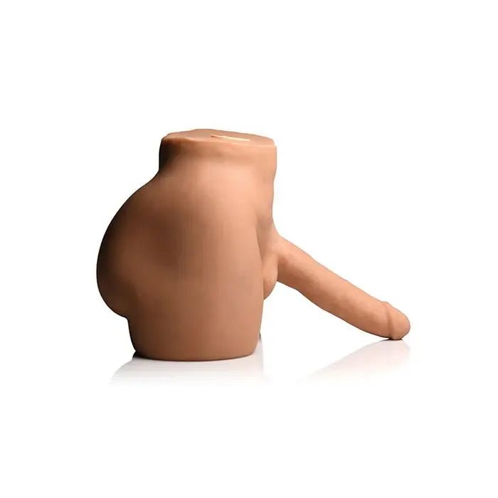Vibrating Sex Doll with Squeezing Male Masturbator and Poseable Dildo Curve Toys
