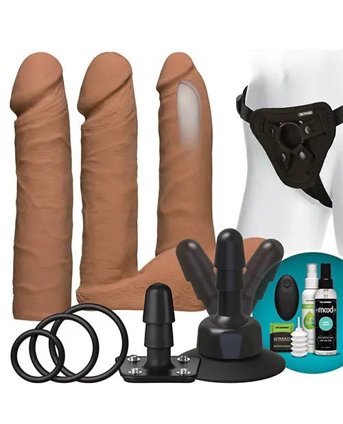 Vibrating Strap On Set with Dual Density ULTRASKYN Dildo Vac-U-Lock