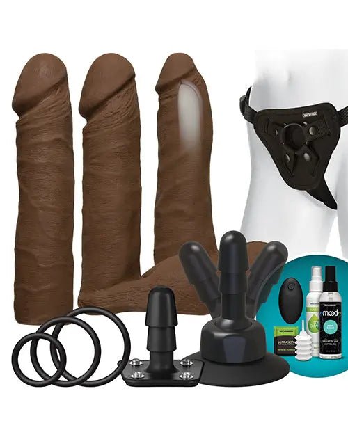Vibrating Strap On Set with Dual Density ULTRASKYN Dildo Vac-U-Lock