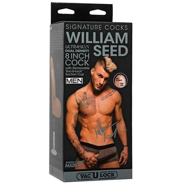 William Seed Dildo with Vac-U-Lock Suction Cup - 8" Realistic Dildo Vac-U-Lock