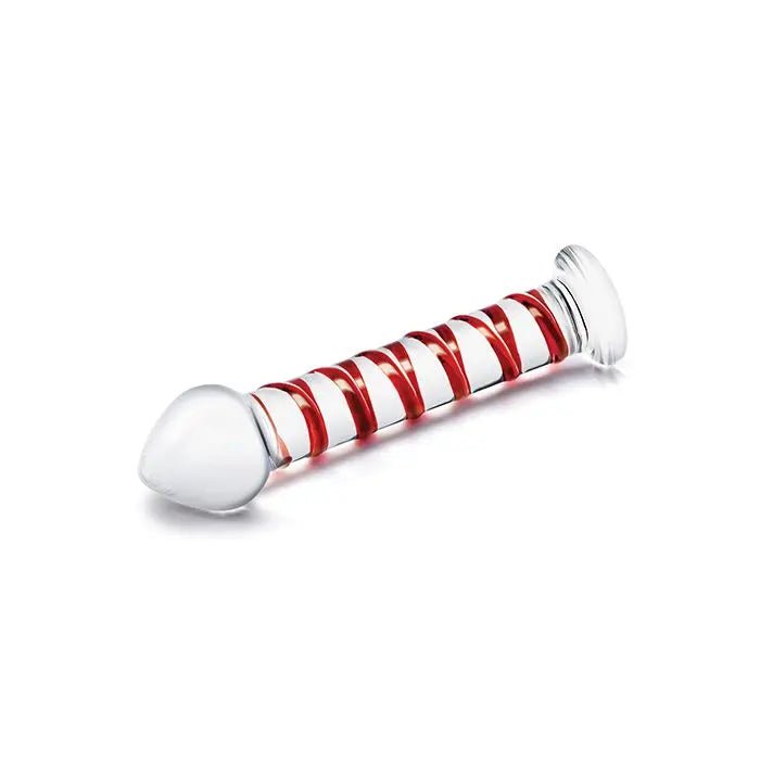 8" Mr. Swirly Glass Dildo Glas