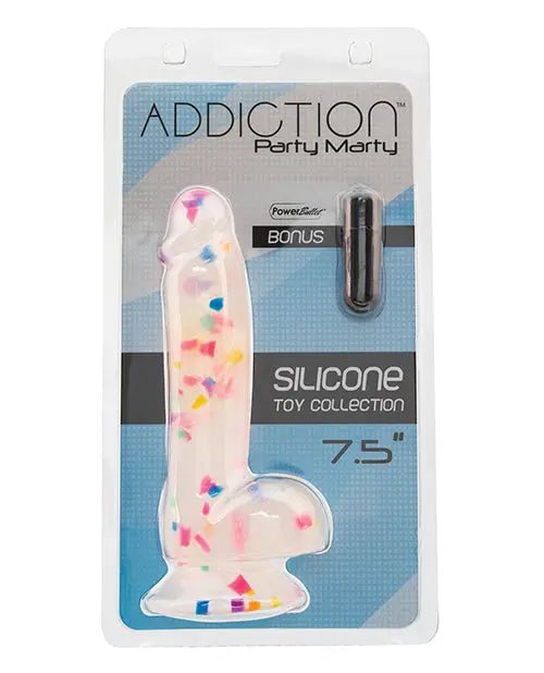 Addiction 7.5" Party Marty Dildo - Strap On Compatible Naked addiction
