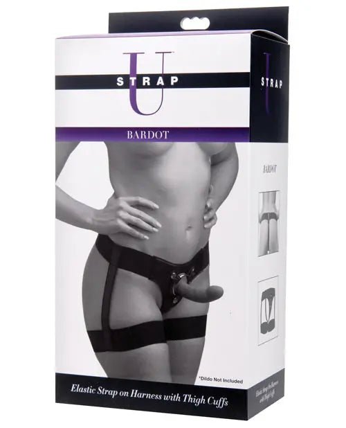 Bardot Elastic Strap-On Harness with Thigh Cuffs Strap U