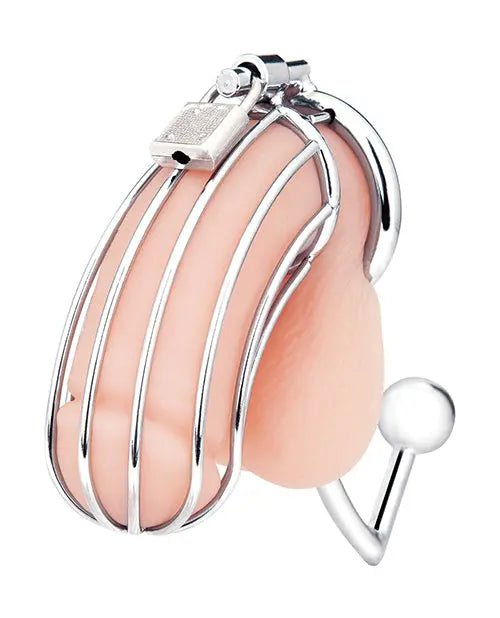 Blue Line Cock Cage with Anal Stimulator Blue line