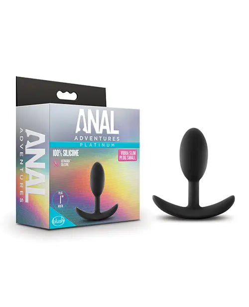 Blush Anal Adventures Platinum Silicone Vibra Plug Blush