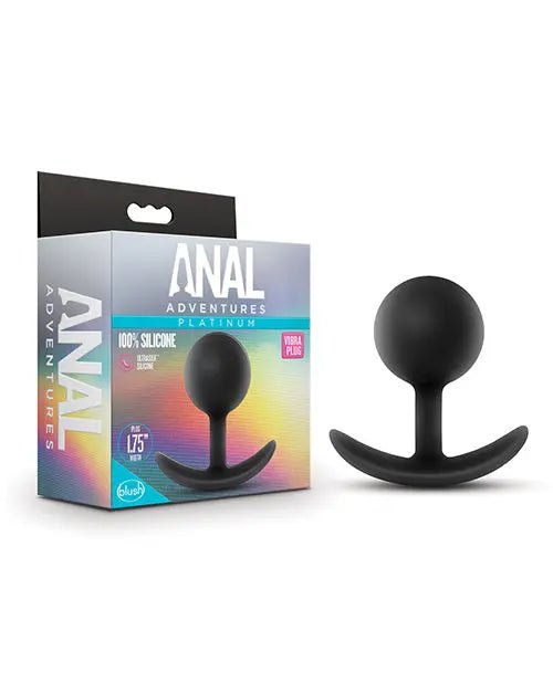 Blush Anal Adventures Platinum Silicone Vibra Plug Blush