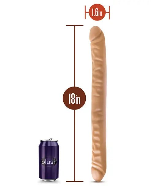Blush Dr. Skin 18" Double Dildo Blush