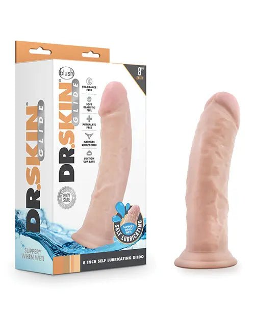 Blush Dr. Skin Glide Self Lubricating Dildo Blush