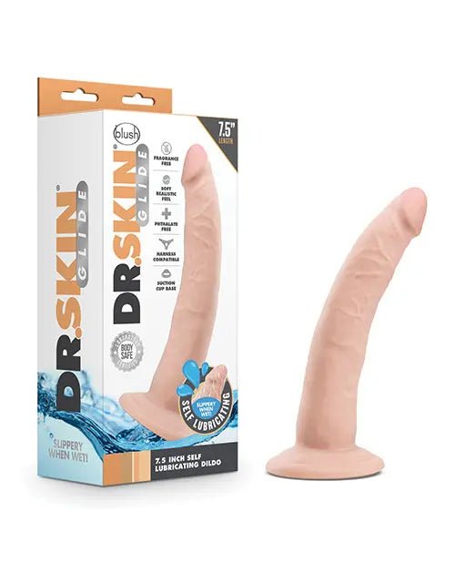 Blush Dr. Skin Glide Self Lubricating Dildo Blush