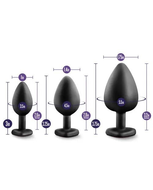 Blush Luxe Bling Plugs Training Kit - Butt Plugs Blush