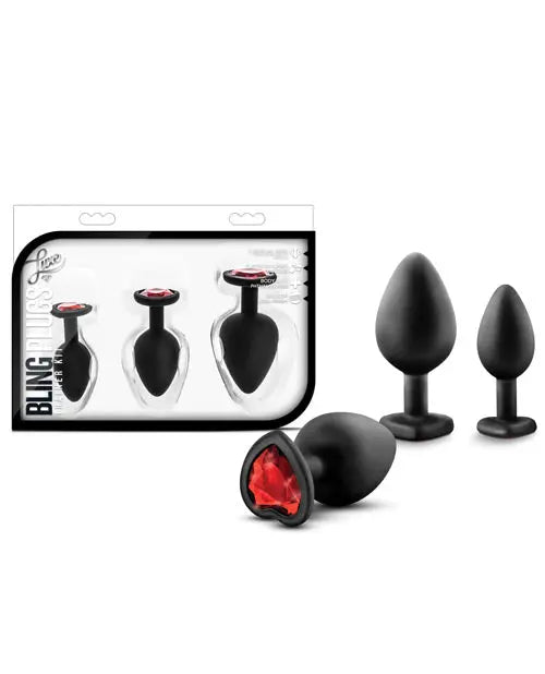 Blush Luxe Bling Plugs Training Kit - Butt Plugs Blush
