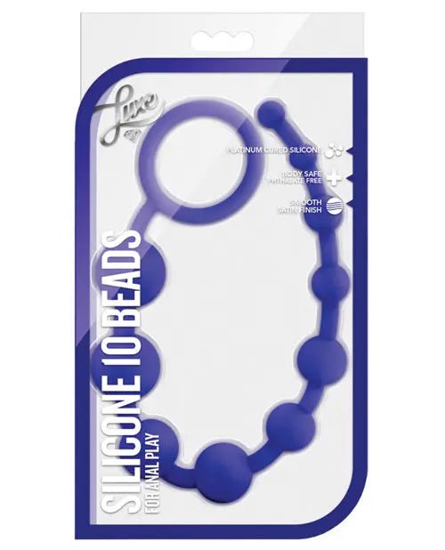 Blush Luxe Silicone Anal Beads 10 Blush