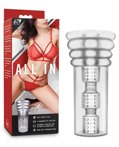 Blush M for Men All In - Clear Pocket Pussy Blush