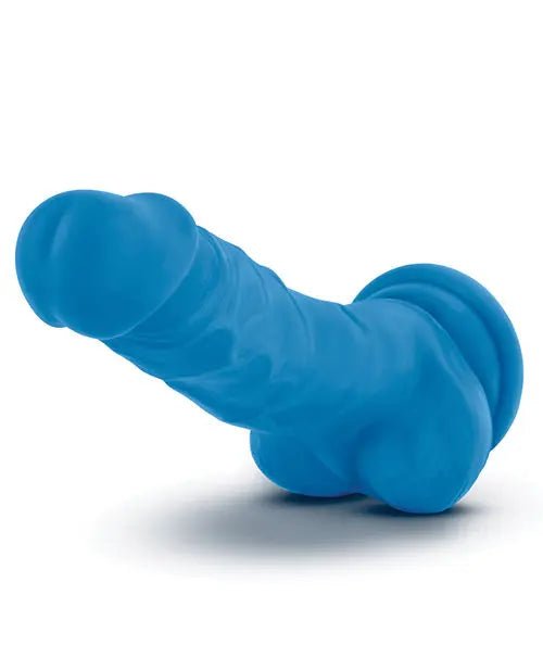 Blush Neo Dual Density 7.5" Cock with Balls - 7 inch Dildo Blush