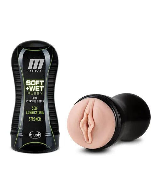 Blush Soft and Wet Pussy with Pleasure Ridges Self Lubricating Male Stroker Blush