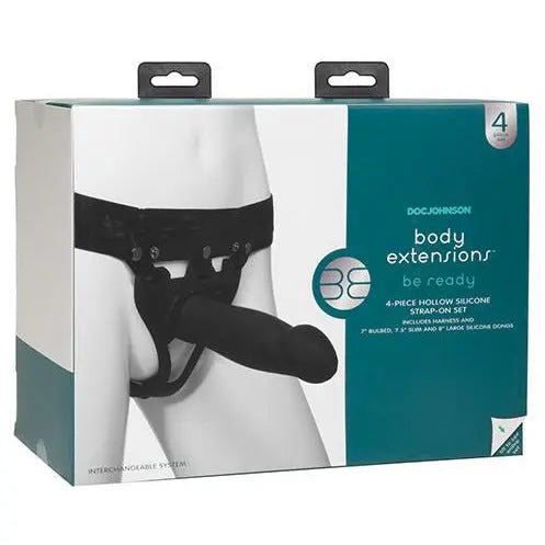 Body Extensions Be Ready 4 Piece Strap On Set Doc Johnson's