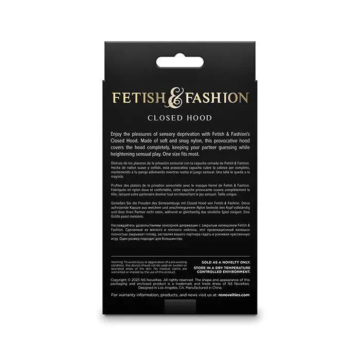 Bondage Hood - Fetish & Fashion Closed Hood NS Novelties